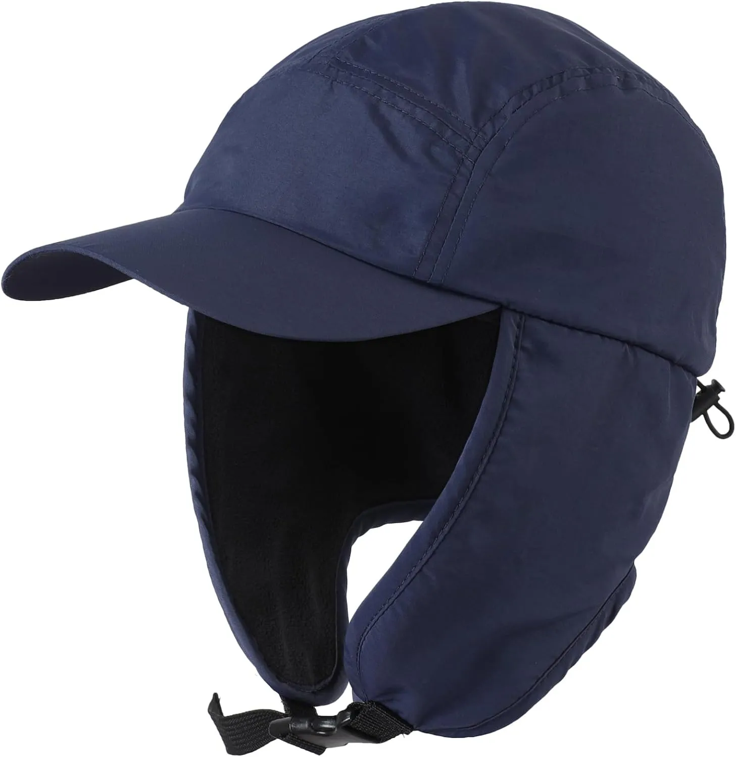Home Prefer Mens Winter Hat Warm UPF50  Baseball Hat with Earflaps Fleece Lined Waterproof Trooper Trapper Hat