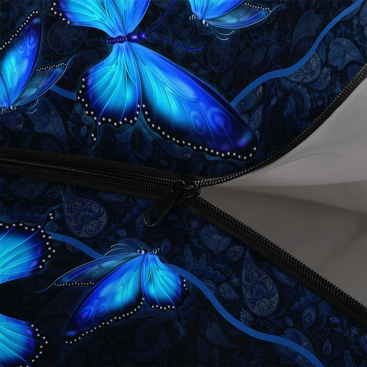 HOSIMA Butterfly Sleeping Bags for Adults and Kids for Camping,Black Gothic Ultralight Sleeping Bag for Cold Weather Summer.