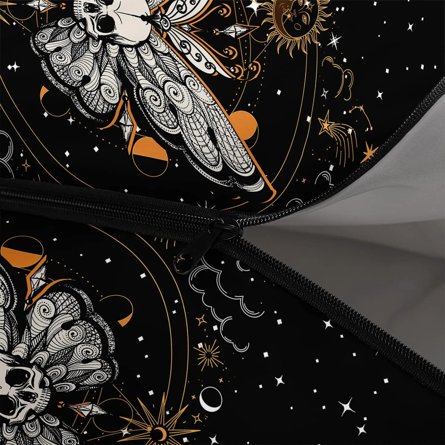 HOSIMA Butterfly Sleeping Bags for Adults and Kids for Camping,Black Gothic Ultralight Sleeping Bag for Cold Weather Summer.