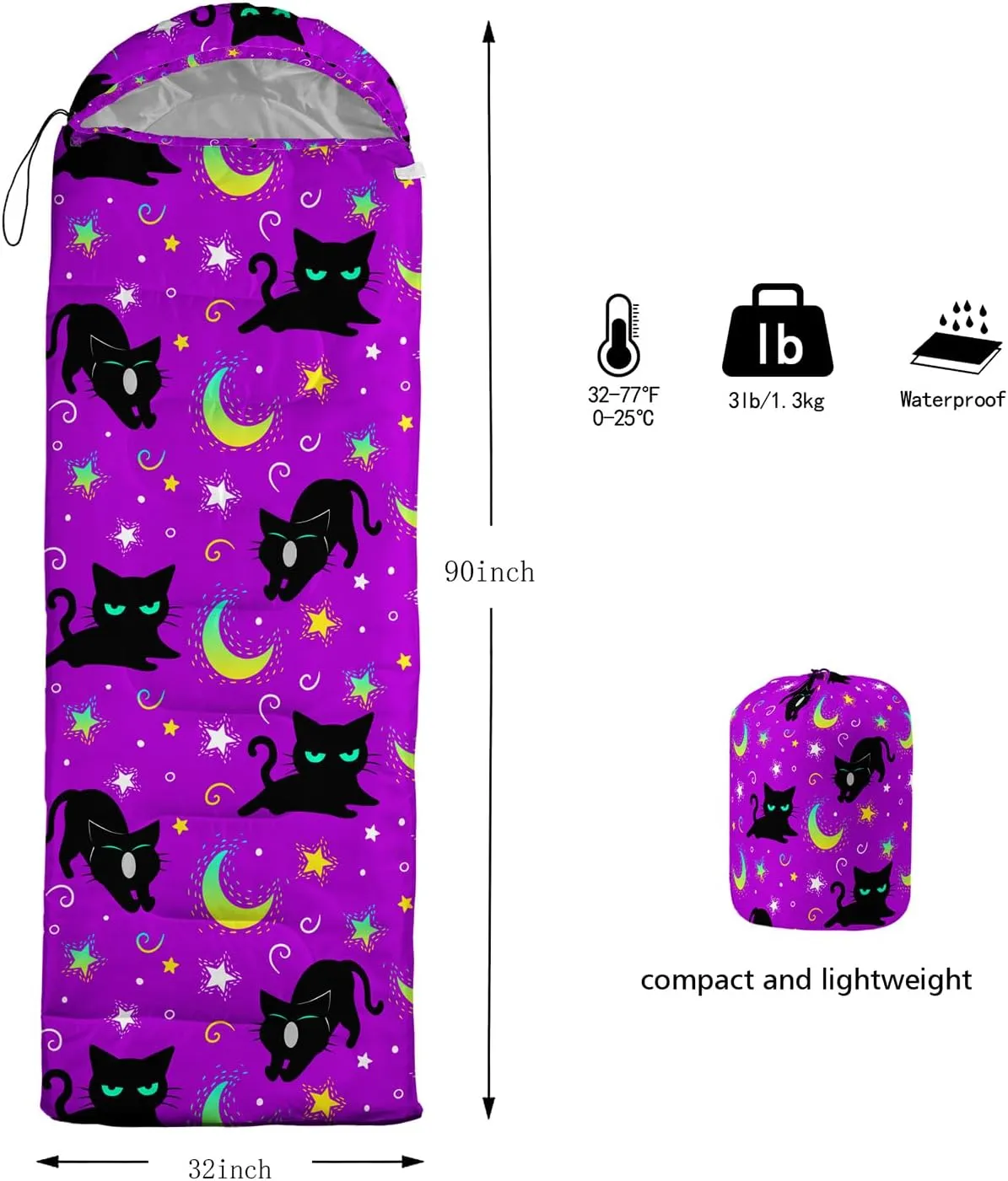 HOSIMA Nautical Theme Sleeping Bags for Adults Cold Weather & Warm Weather Hiking Sleeping Bags for Backpacking,Anchor Floral Pattern Kids Sleeping Bags for Camping Essentials for Tenting.