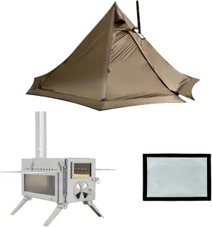 Hot Tent For 4 Person With Stove Jack Winter Tent   Camping Wood Tent Stove   Hot Tent Stove Jack