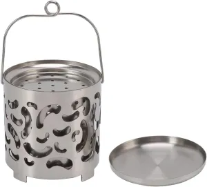 HUONIU Mini Portable Stainless Steel Stove for Camping, Outdoor Heating for Winter and Autumn, Compact and Practical Heater
