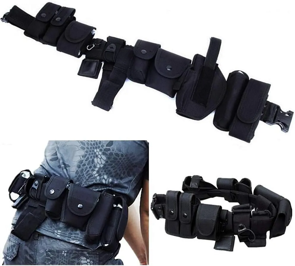 HWZ Security Guard SWAT Utility Kit Law Enforcement Modular Design Waterproof Nylon Black