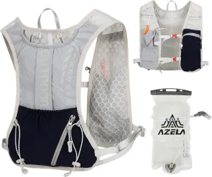 Hydration Running Vest with 1.5L Water Bladder for Hiking Backpack, Reflective Safety Vest for Men & Women, Lightweight Adjustable Marathon Gear for Trail Running