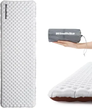 Inflatable Camping Sleeping Pad, 3'' Ultra Thick Camping Mat 5 R-Value Insulated Camping Mattress, 4-Season Inflatable Foam Camping Mat for Car, Hiking