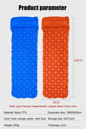 Inflatable Mattresses Inflatable Camp Mattress Camping Mattress Sleeping Pad Camping Mat Tent Mat