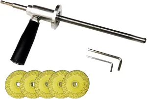 inside pvc pipe cutter for drill, adjustable steel precision cutting tool, Stainless Steel Plumbing Drill, Suitable for Finishing Plastic Channels for Workshops and Gardens (1pcs, 5wheels)