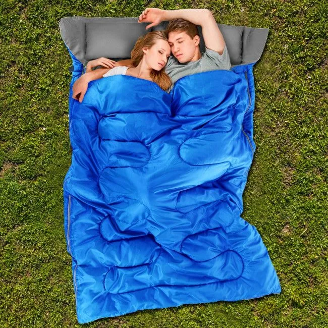 International tracking Pillows with Sleeping Bag Resilient 2-Person