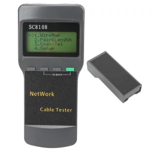 Internet Cable Tester SC 8108 RJ45 Continuity Checker for Telecommunication Projects