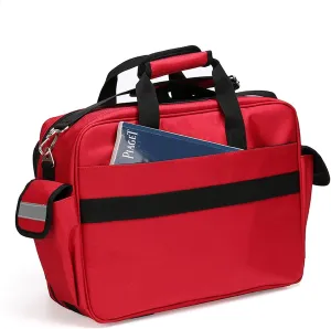IOCCIOBB First Aid Backpack Bag Empty Emergency Red First Aid Medical Backpacks Large-Capacity Outdoor Waterproof Emergency Rescue Kit(Red)