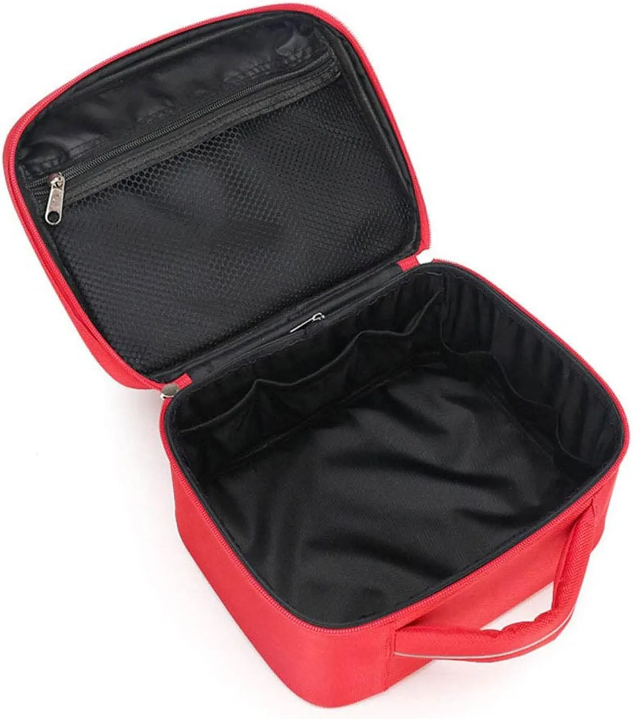 IOCCIOBB First Aid Bag, Small Portable Medicine Bag, Compact First Aid Kit Bag, Pouch Lightweight Medicine Storage Bag(Red)