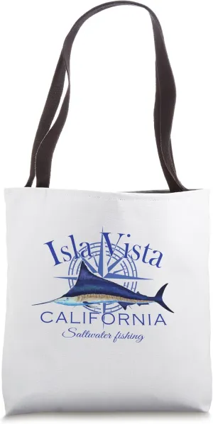 Isla Vista California Sailfish Billfish Marlin Saltwater Tote Bag