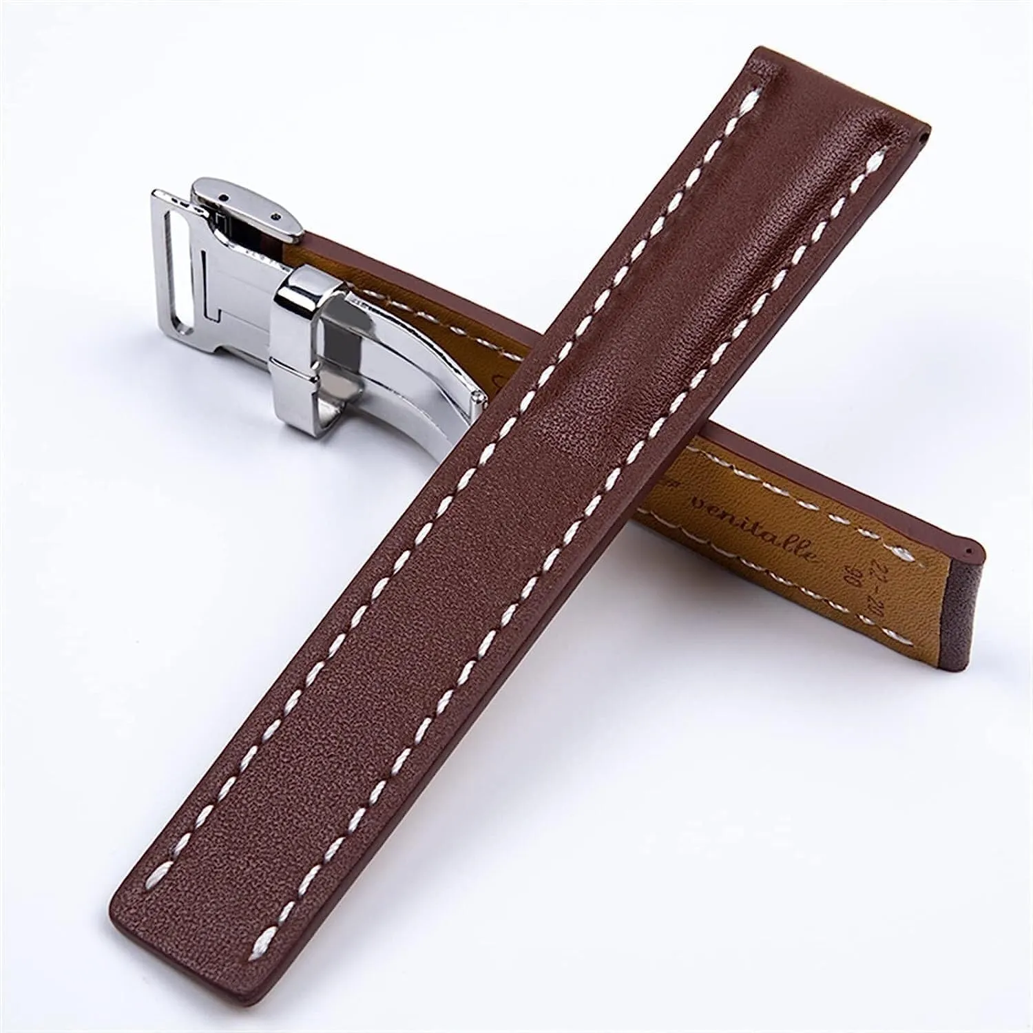 Italy Genuine Leather watch band for Breitling Premier B01 Colt Chronograph Avenger AVIATOR Strap with 316L Stainless Steel buckle 22/24mm