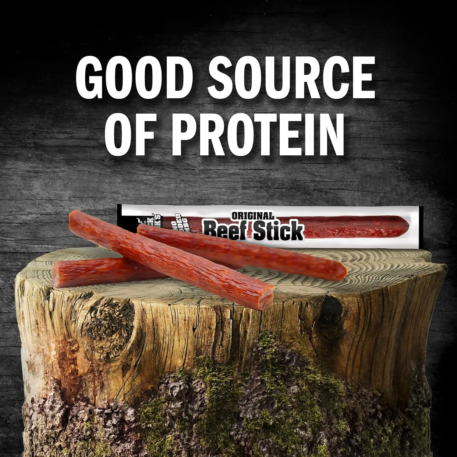 Jack Link's Beef Sticks, Original – Protein Snack, Meat Stick with 6g of Protein, Meat Snack Sticks Made with 100% Beef, Keto Friendly, Individually Wrapped – 0.92 Oz. (20 Count)