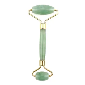 Jade Face Roller Gua Sha 100% Natural Jade Stone Face Massager for Women Reduce Wrinkles, Eye Puffiness, Rejuvenate Skin (Green)