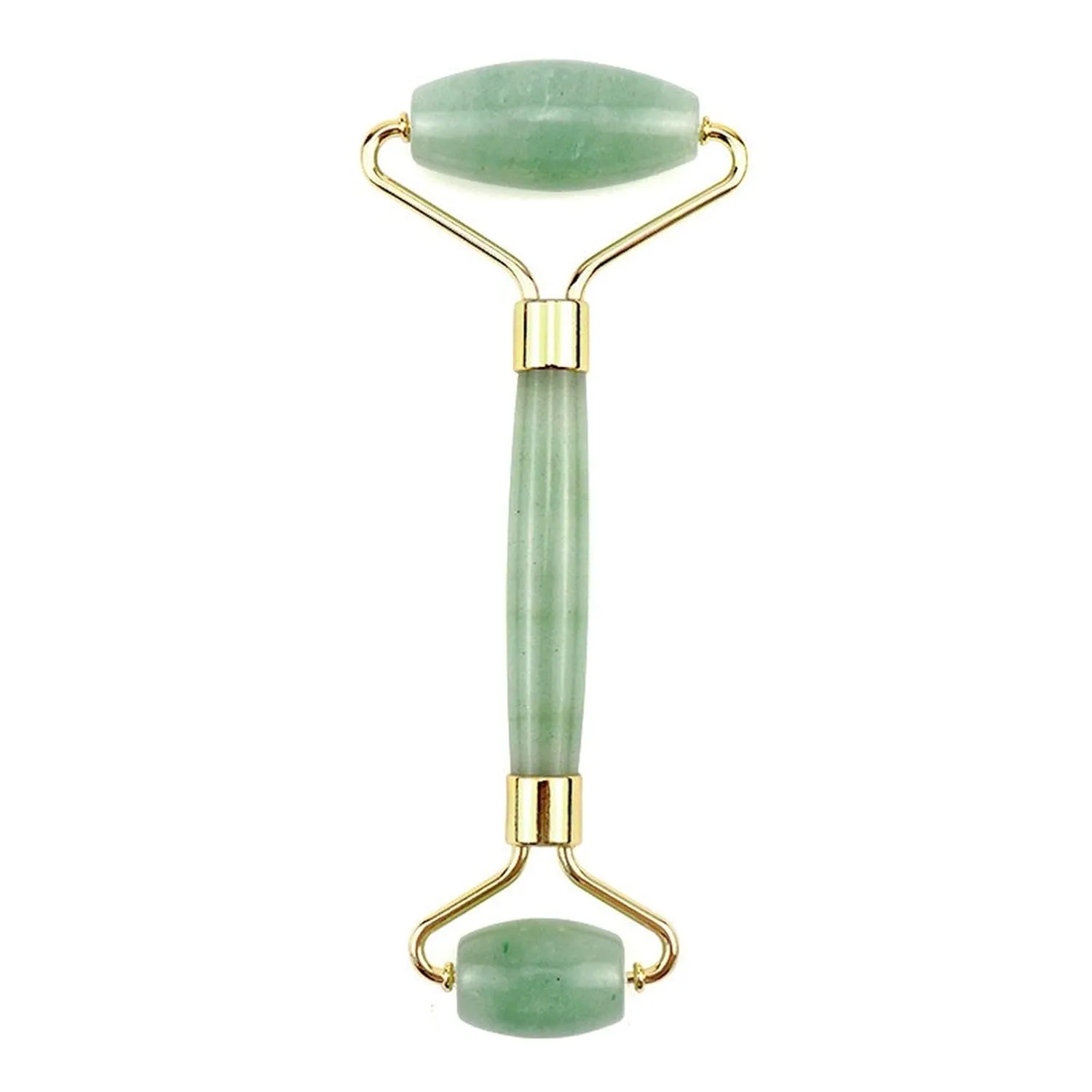 Jade Face Roller Gua Sha 100% Natural Jade Stone Face Massager for Women Reduce Wrinkles, Eye Puffiness, Rejuvenate Skin (Green)