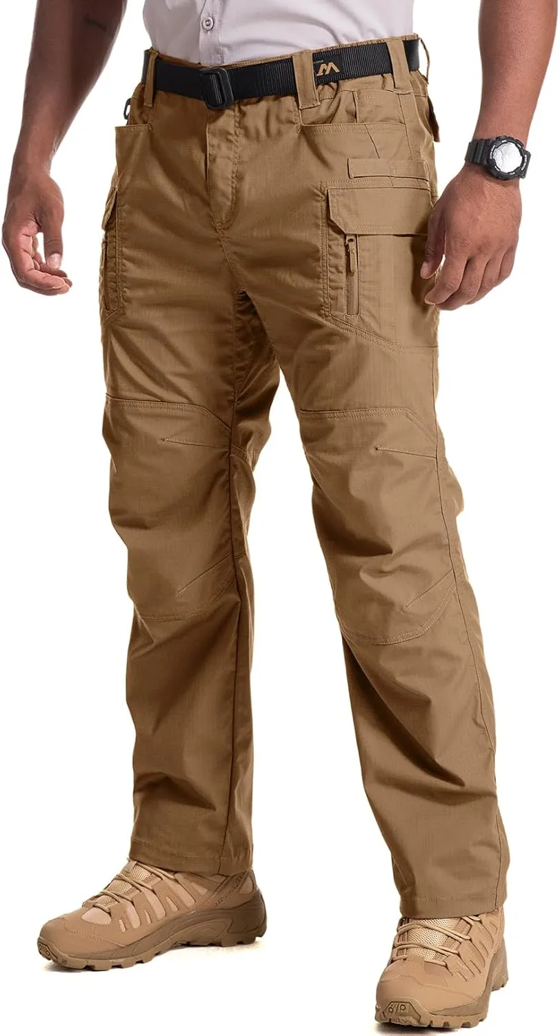 Jessie Kidden Men's Flex Stretch Tactical Pants, Water Resistant Ripstop Cargo Pants Lightweight BDU Outdoor Work Hiking