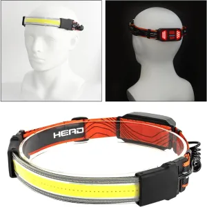 Jojomis 2X Wide-Beam LED Headlamp - Lightweight, Weatherproof, Rechargeable, USB-C, Red