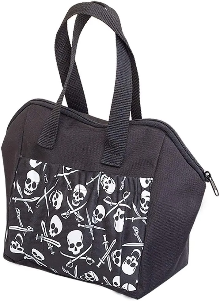 Jolly Roger Pattern 6 Pocket Tote