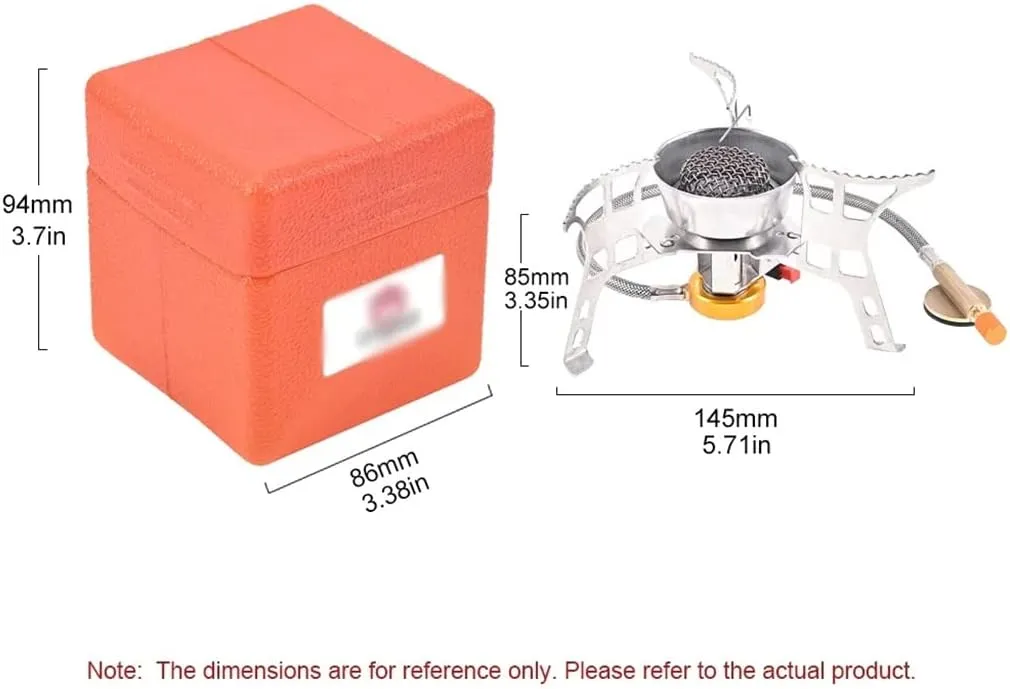 JSEIAJB Camping Gas Stove Windproof Portable Outdoor Backpack Stove Folding Lighter Tourist Equipment for Hiking Cooking