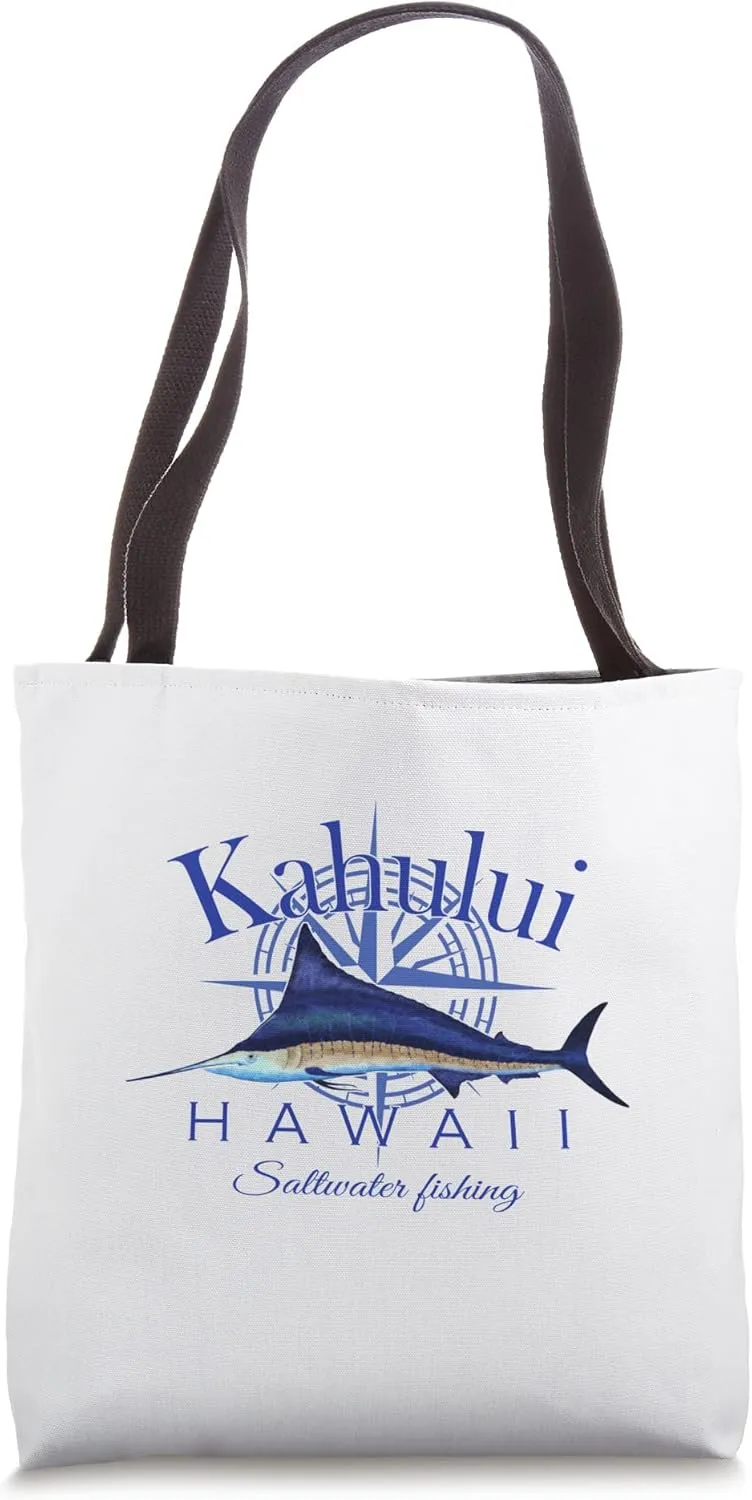 Kahului Hawaii Sailfish Billfish Marlin Saltwater Tote Bag