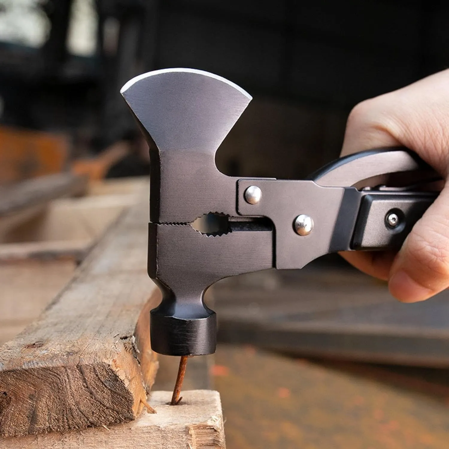 Kaishan knife axe hammer portable multi-function vise folding multi-function outdoor knife