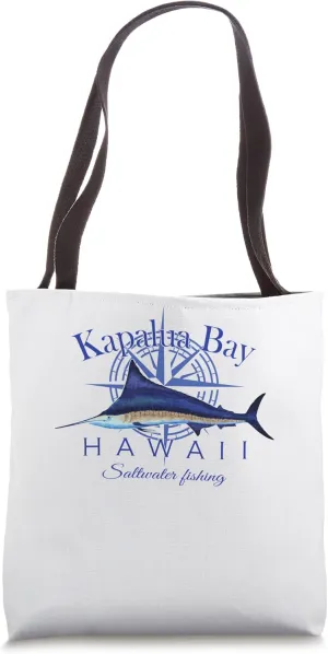 Kapalua Bay Hawaii Sailfish Billfish Marlin Saltwater Tote Bag