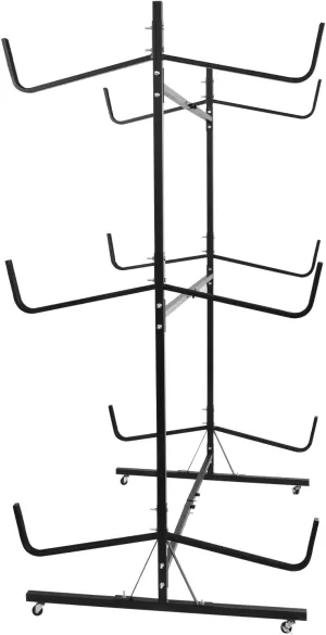 Kayak Stand,Freestanding Kayak Holder with Lockable Wheels - Width Adjustable Canoe Rack for Dock, Garage, Shed, Indoor, Outdoor Use