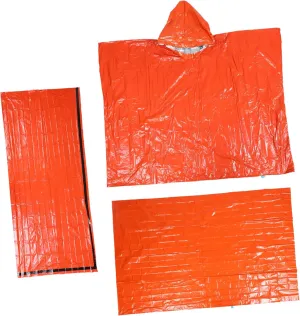 KESYOO 1 Set Emergency Tent Camping Sleeping Bags Sleeping Sack Outdoor Camping Tool Thermal Sleeping Mat Thermal Blanket Survival Emergency Orange