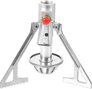 KESYOO 2pcs Portable Mini Stainless Steel Gas Cooker Leak Outdoor Stove for Camping and Picnics Power Space-saving Folding Bracket Design for Outdoor Cooking