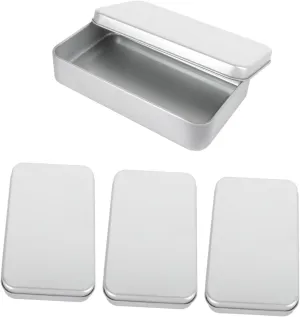 KESYOO 4pcs Game Cards Storage Case Tinplate Canister for Plaything Cards Organization Compact Design Smooth Edges Protective Storage for Tidy Rooms