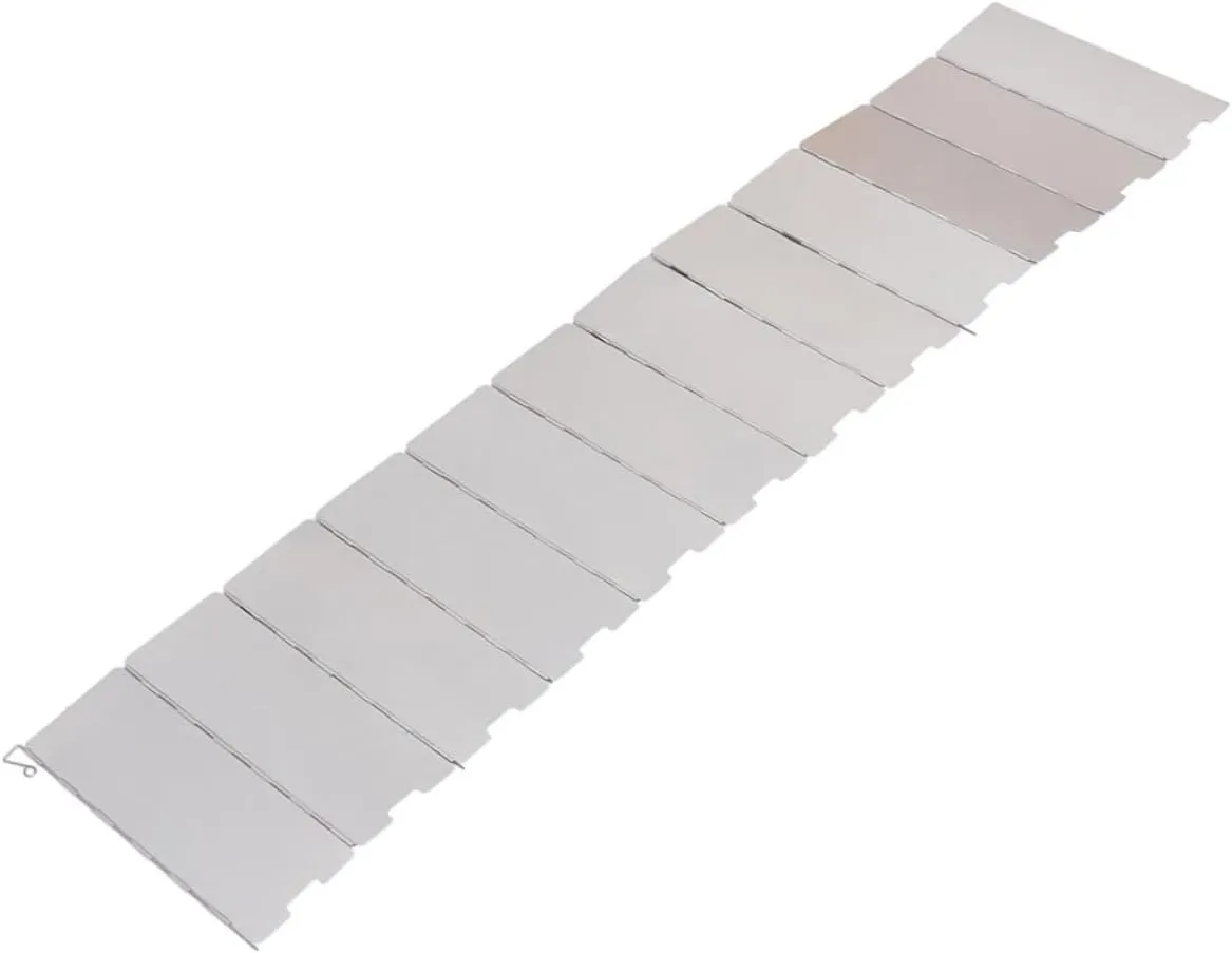 KESYOO Outdoor Windshield Aluminum Alloy BBQ Windscreen Stove Windscreen for Camping Portable Grill Accessories Wind Deflector