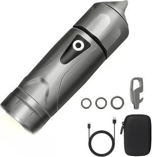 Keychain Flashlight with Premium Alloy, Super Bright 1000 Lumens, Mini Flashlight with Versatile Design, Rechargeable EDC Flashlight for Outdoor, Household, and Festivals