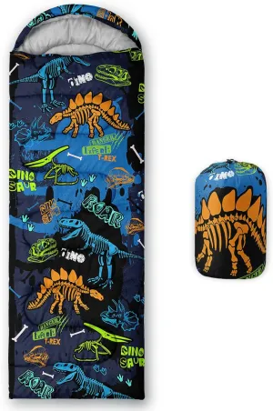 Kids Sleeping Bag for Boys Girls,3D Basketball Print-Lightweight Warm Portable Outdoor Indoor-Waterproof Cold Weather Resistant Sleeping Bag for Camping Hiking