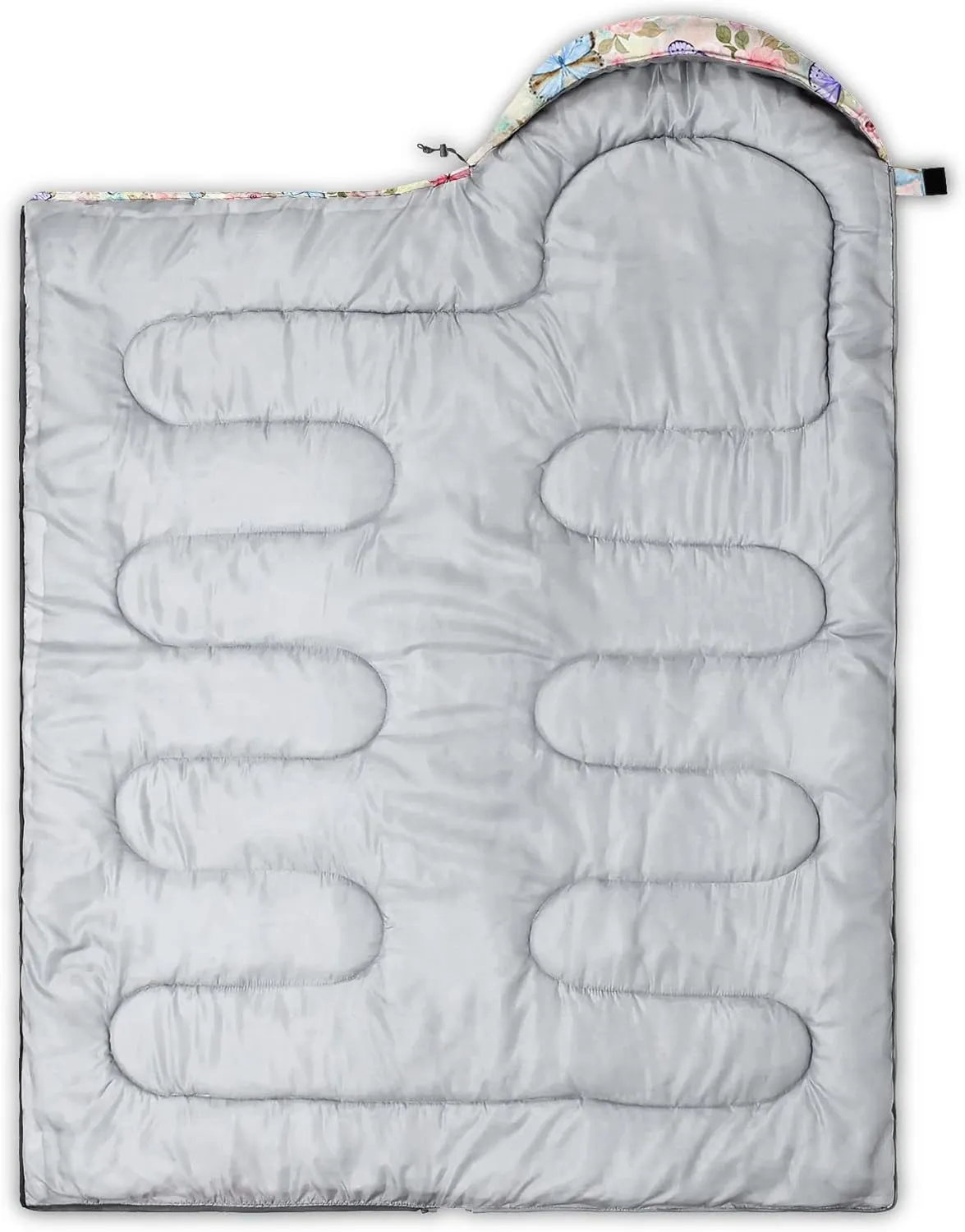 Kids Sleeping Bag for Boys Girls,Rocket Astronaut Moon Print-Lightweight Warm Portable Outdoor Indoor-Waterproof Cold Weather Resistant Sleeping Bag for Camping Hiking