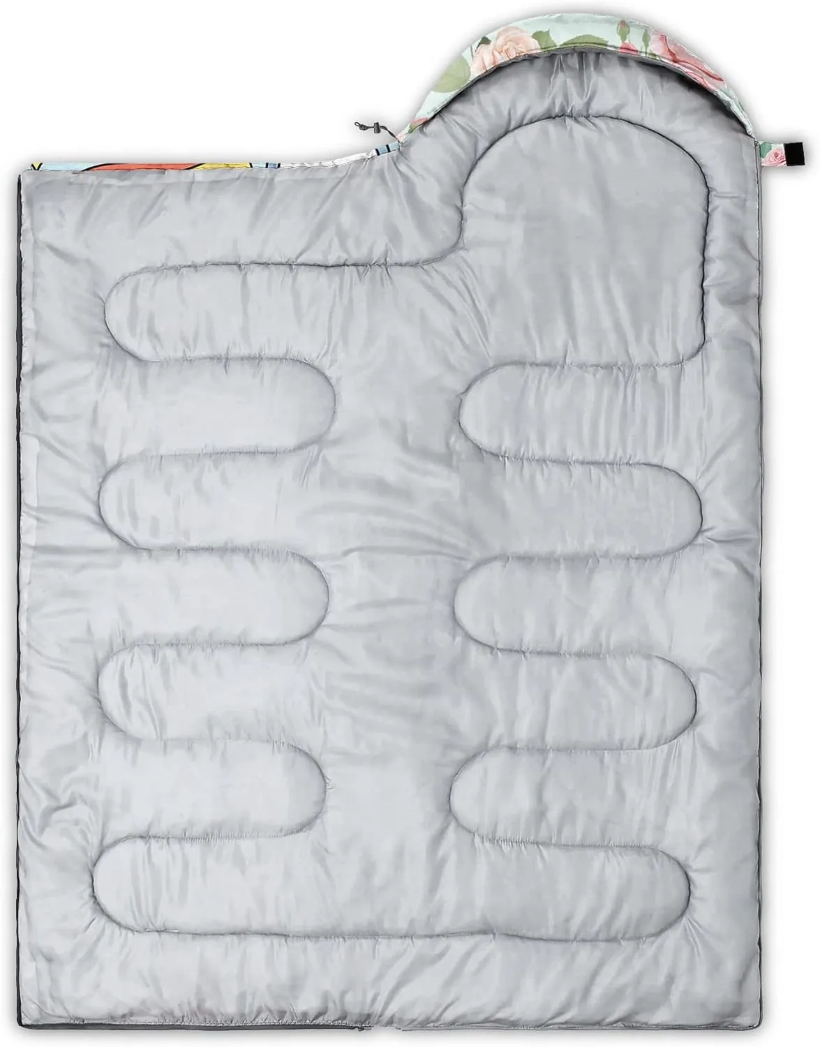 Kids Sleeping Bag for Boys Girls,Rocket Moon Print-Lightweight Warm Portable Outdoor Indoor-Waterproof Cold Weather Resistant Sleeping Bag for Camping Hiking