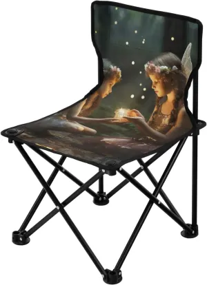 Kigai Folding Camping Chair Heavy Duty Chair Ultralight Compact Portable Beach Chair for Outdoor Camp, Hiking, Travel, Beach, Sporting Event and Picnic, Bueatiful Fairy