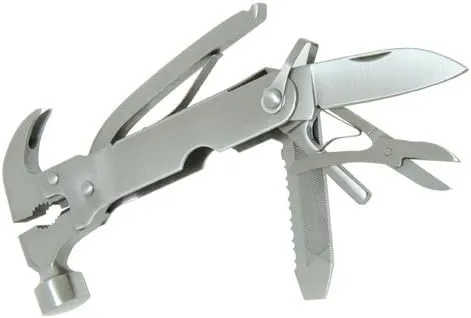 Kikkerland CD502 Multi Function Hammer Tool with Pouch