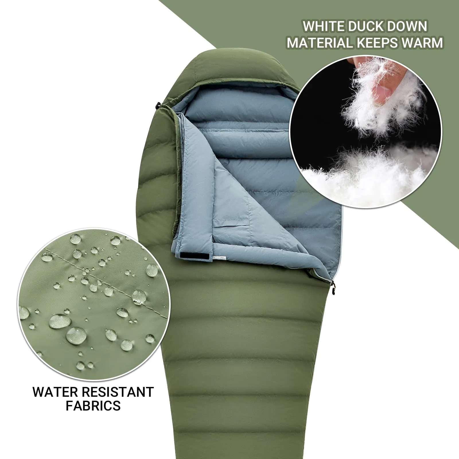 KingCamp PROTECTOR 600 Down Sleeping Bag-Mummy