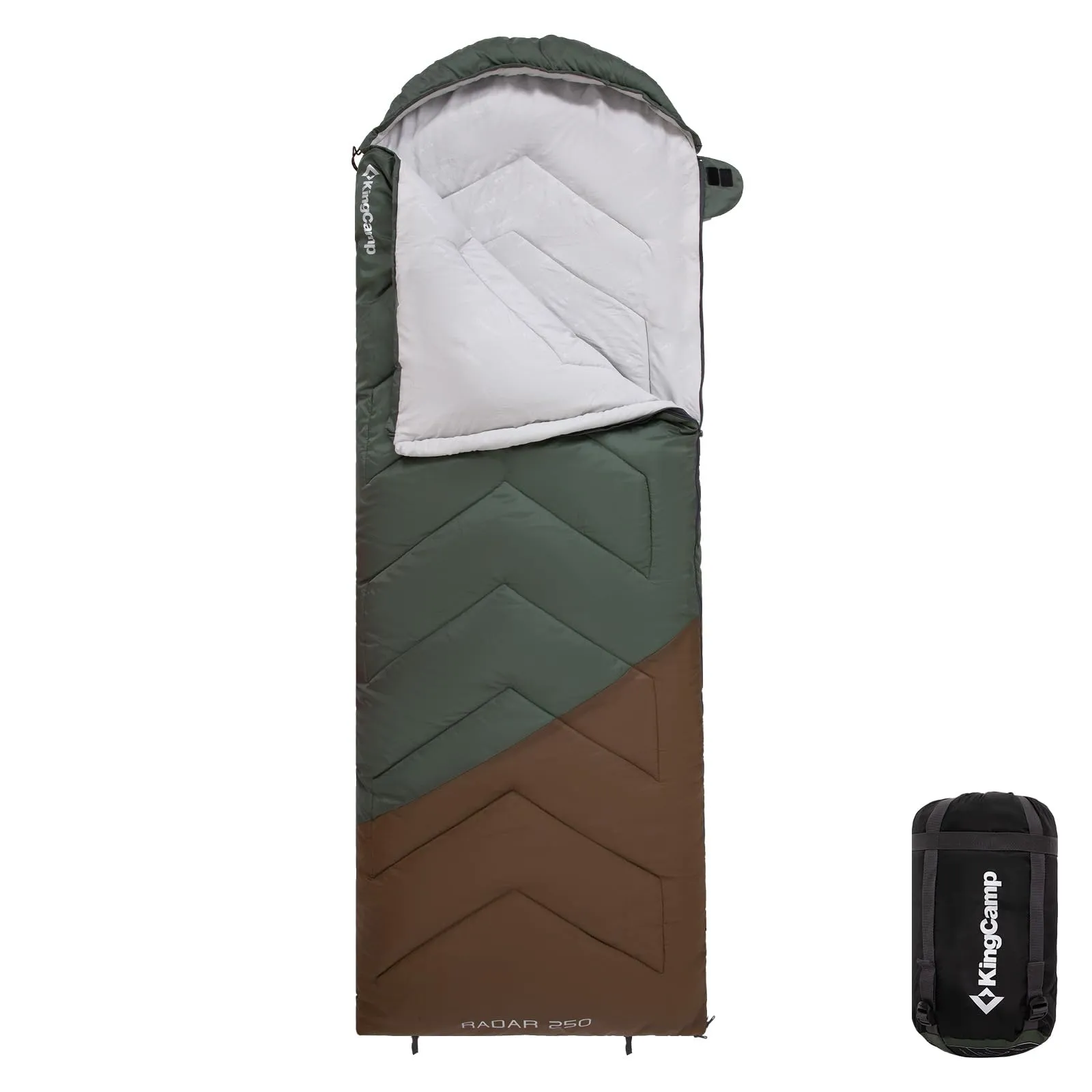 KingCamp RADAR 250 Sleeping Bag-Envelope With Hood