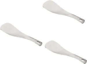 Kisangel 3pcs Camping Titanium Spoon Lightweight Outdoor Cutlery Non-corrosive Kitchen Utensils for Camping Smooth Compact for and Storage for Serving Fruits Salads and More