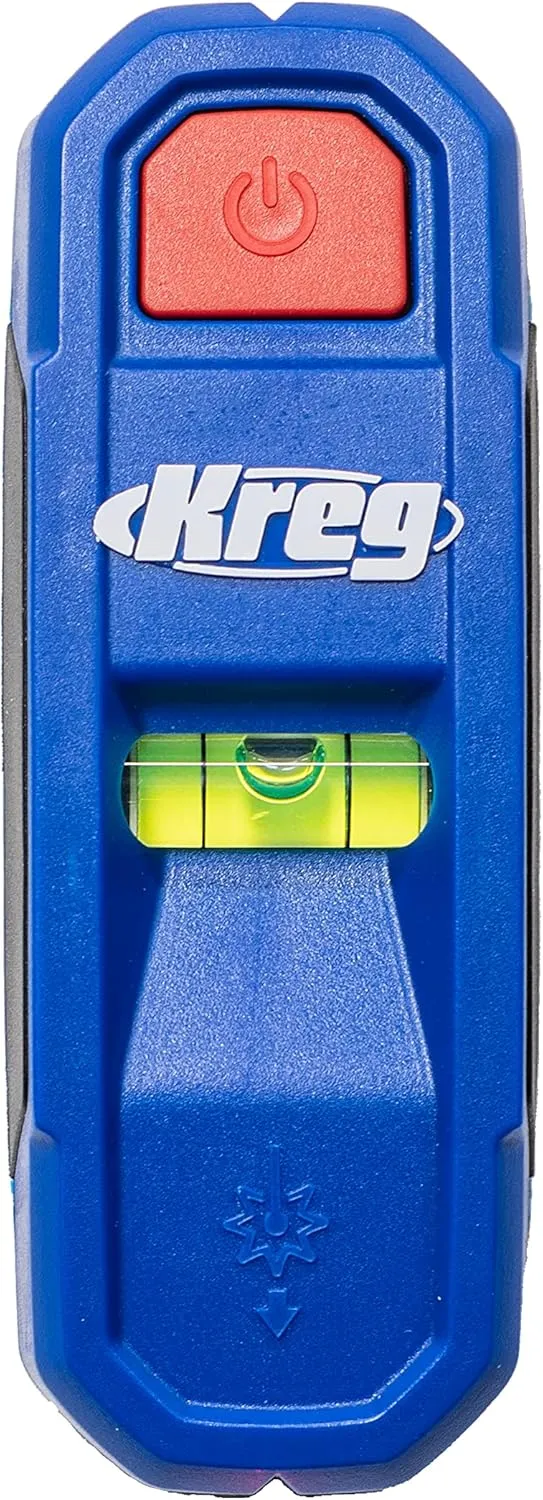 Kreg KMM1000LZ - Kreg Magnetic Stud Finder with Laser-Mark - Stud Finder & Wall Scanner - Magnetic Stud Finder Tool - With Precise Stud Magnet