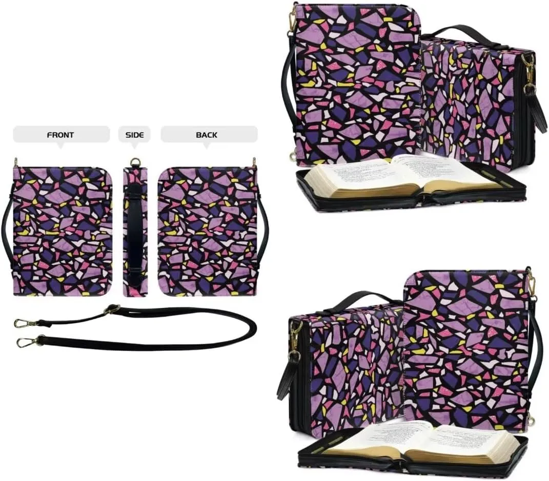 Kuiaobaty Bible Cover Protection PU Leather Bible Carrying Bag Thicken Bible Protective Holder