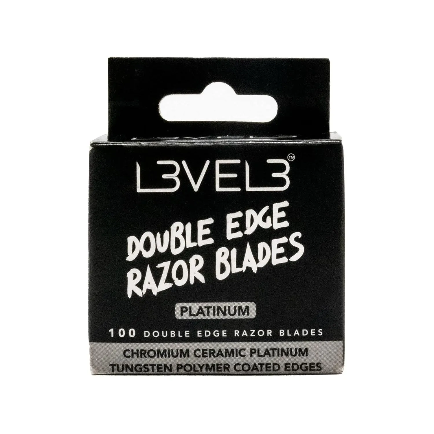 L3 Double Edge Razor Blades - Platinum Coated, Stainless Steel Razor Blades for the Close Shave - for Double Edged Safety Razors - 100 Count (3)