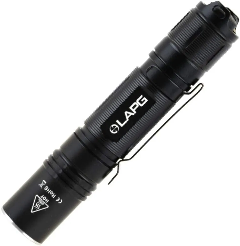 LA Police Gear LAPG F2 700 Lumen Multi-Output Tactical Flashlight, Compact LED Flashlight, USB Rechargeable Flashlight