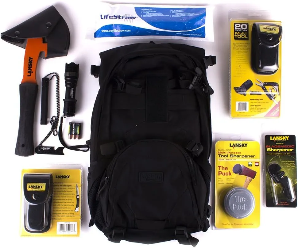 Lansky LTASK T.A.S.K. Tactical Apocalypse Survival Kit, Black