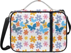 Large Bible Bag Bible Case for Women Bible Cover Case Bible Covers with Shoulder Strap Church Bag Hippie Flower Print