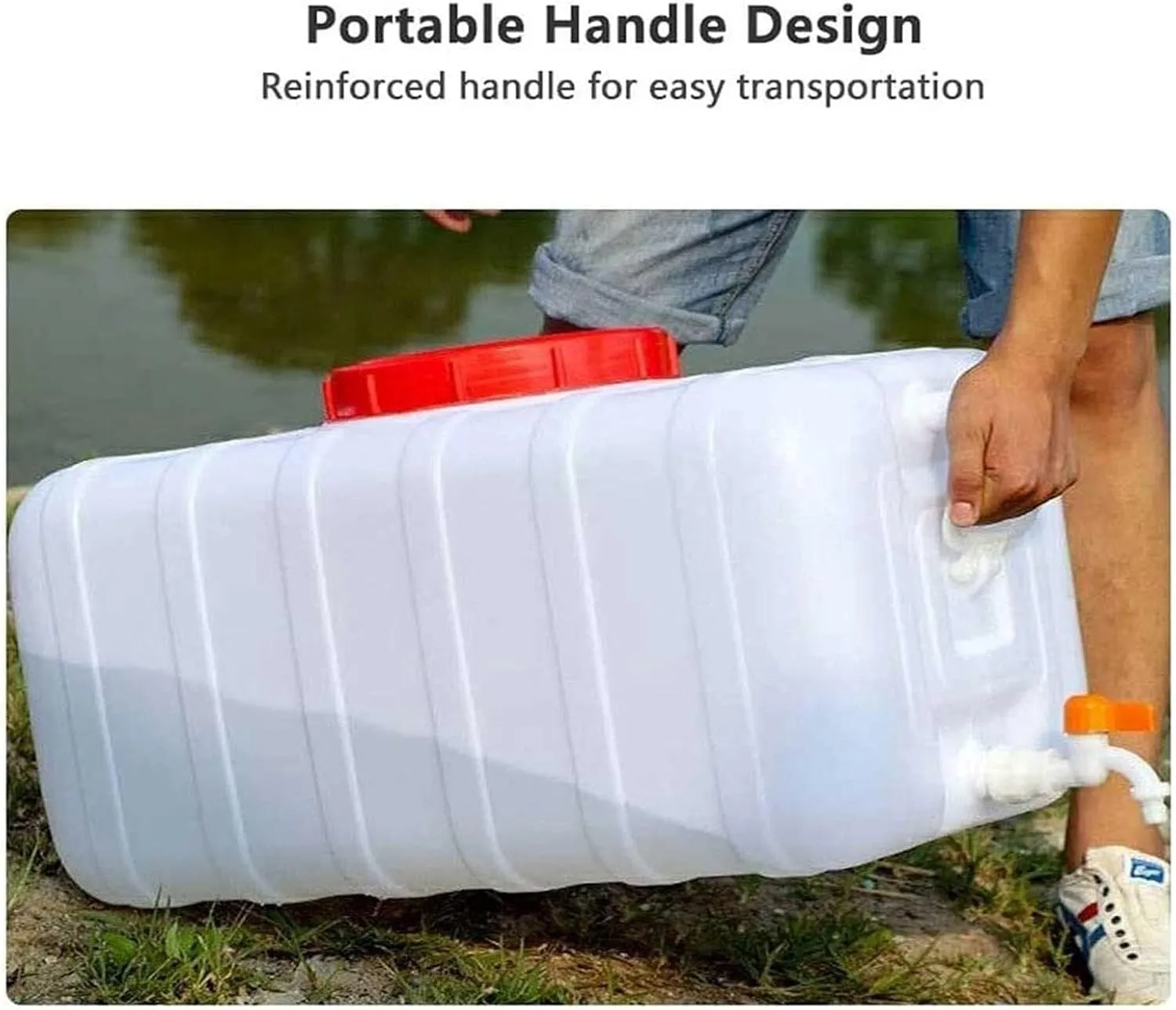 Large Plastic Water Storage Tanks，Emergency Water Storage 50L/80L/110L/200L Camping Hiking Water Storage Water Container，Multifunctional Water Tank