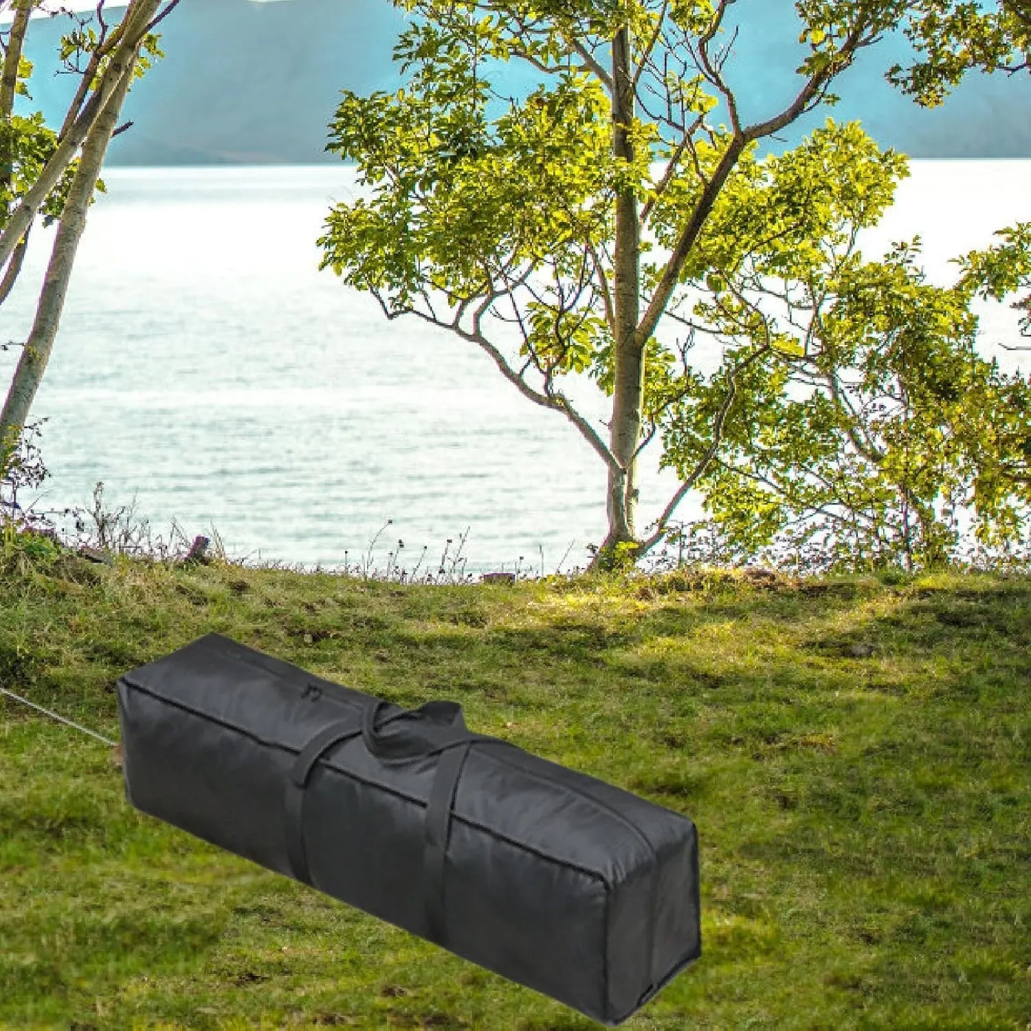 Large Sports Duffel Bag Waterproof Convenient Heavy Duty Long Luggage Bag Camping Travel Equipment Storage for Outdoor Moving, 60cmx15cmx15cm