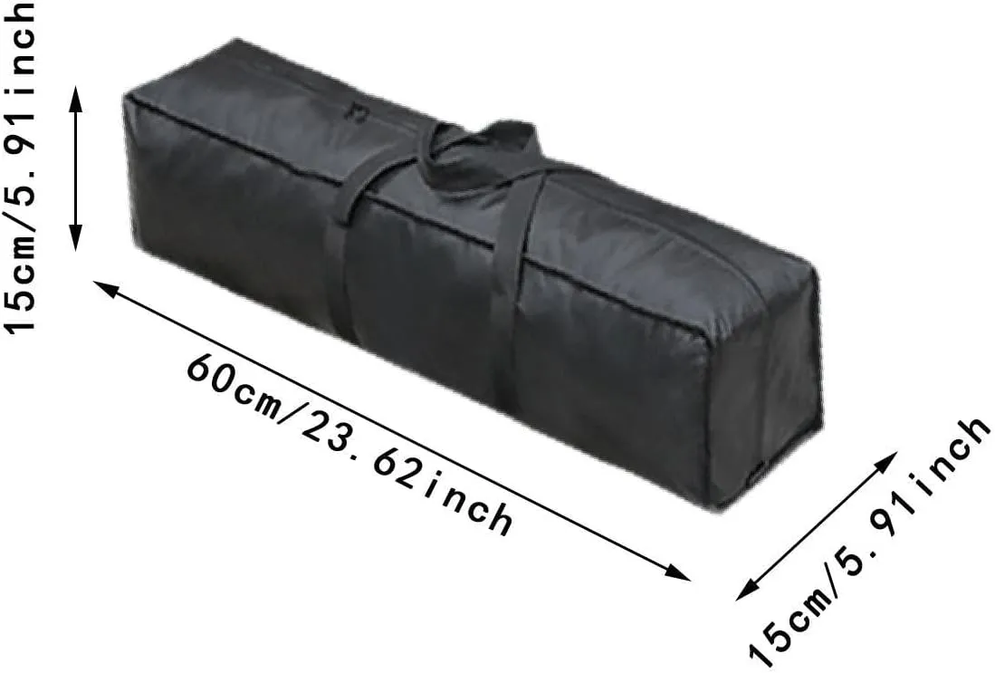 Large Sports Duffel Bag Waterproof Convenient Heavy Duty Long Luggage Bag Camping Travel Equipment Storage for Outdoor Moving, 60cmx15cmx15cm